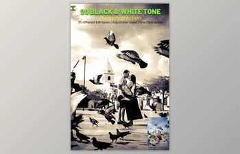 Download 20 <span class='badge badge-warning'>Black</span> & White Tone Photoshop Action By psxpert