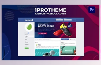 Download Fashion Facebook <span class='badge badge-warning'>Cover</span> Mogrt 06 (Videohive 33573456)