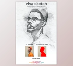 Download Viva Sketch Photoshop Action By ridvanpars (Atn, Pat, Abr)