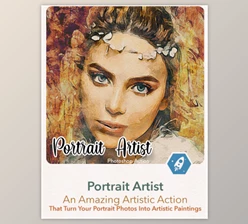 Download Portrait Artist By DesignRocketNet (ABR, PAT, ATN, CSH)