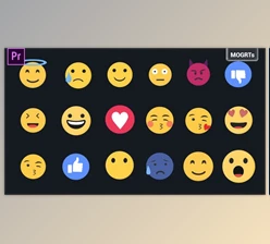 Download Emojis Pack - MOGRTs (Videohive 33590094)