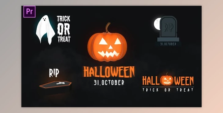 Download Halloween Spooky Titles (Videohive 33590334) - PR Project