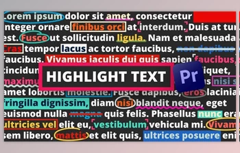 Download Highlight <span class='badge badge-warning'>Text</span> | Premiere Pro (Videohive 33590565)