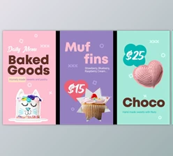 Download Baked Goods Menu Vertical Version || Premiere Pro MOGRT (Videohive 33590444) - PR Project