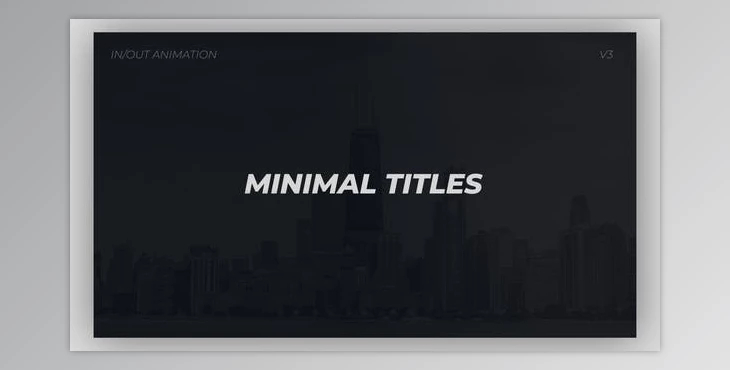 Download Minimal Titles (Videohive 33615082) - PR Project