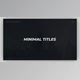 Download Minimal Titles (Videohive 33615082) - PR Project