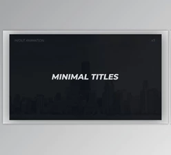 Download Minimal Titles (Videohive 33615082) - PR Project