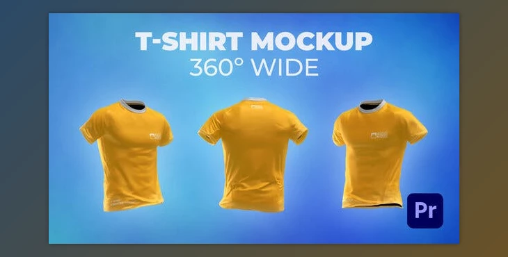 Download T-shirt 360º Wide Mockup Template - Animated Mockup PREMIERE (Videohive 33580067) - PR Project