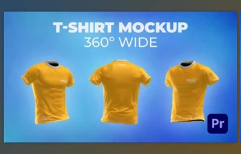 Download T-shirt 360º <span class='badge badge-warning'>Wide</span> Mockup Template - Animated Mockup PREMIERE (Videohive 33580067) - PR Project