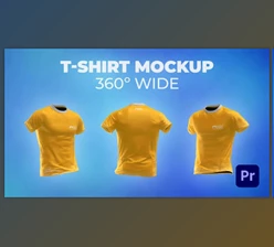 Download T-shirt 360º Wide Mockup Template - Animated Mockup PREMIERE (Videohive 33580067) - PR Project