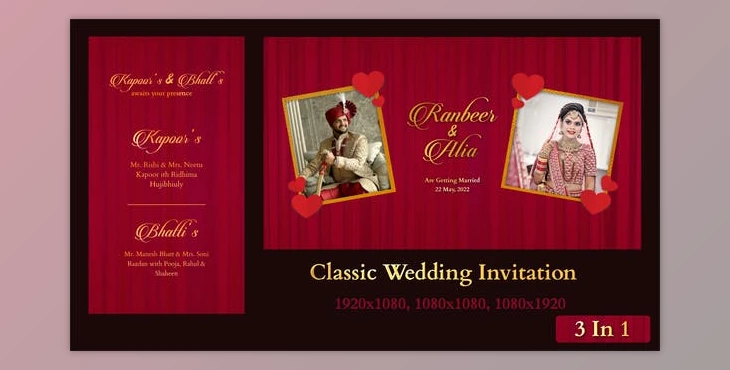 Download Classic Wedding Invitation (Videohive 33615875) - AE Project