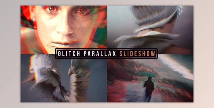 Download Glitch Parallax Slideshow (Videohive 19638658) - AE Project