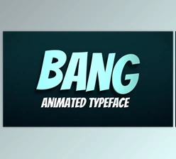 Download Bang! - Animated Typeface (Videohive 33592284) - AE Project