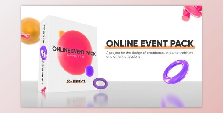 Download Online Event Pack / Webinar / Online Conference (Videohive 27552598) - AE Project