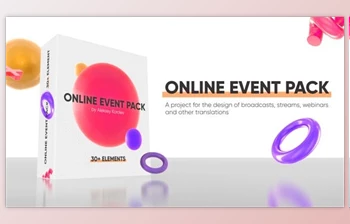Download Online Event Pack / <span class='badge badge-warning'>Webinar</span> / Online Conference (Videohive 27552598) - AE Project
