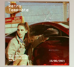 Download Retro Effect Photo Template By zerostd (PSD)