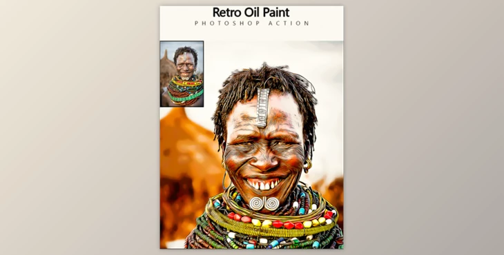 Download Retro Oil Paint – Photoshop Action By AntuCreation