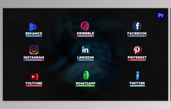 Download Social Media Pack <span class='badge badge-warning'>3D</span> For Premiere Pro (Videohive 33639344) - PR Project