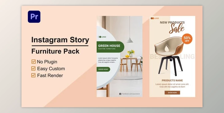Download Furniture Instagram Story Mogrt 09 (Videohive 33635617)
