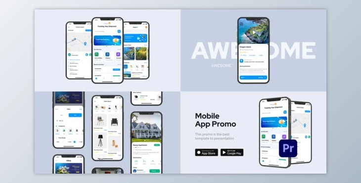 Download Clean Mobile App Promo for Premiere Pro (Videohive 33651785)