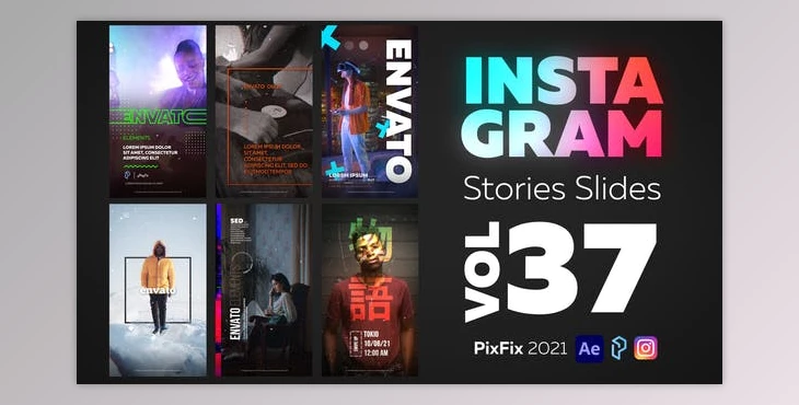 Download Instagram Stories Slides Vol. 37 (Videohive 33681838) - AE Project