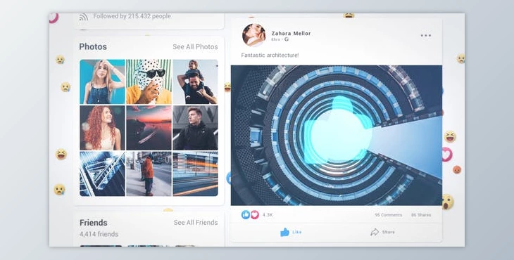 Download Facebook Intro - Premiere Pro (Videohive 33617878) - PR Project