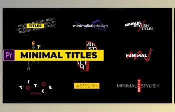 Download Minimal Titles (<span class='badge badge-warning'>Videohive</span> 33619051) - PR <span class='badge badge-warning'>Project</span>