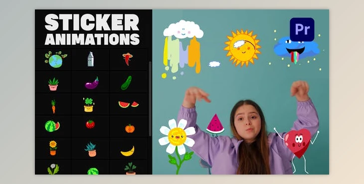 Download Nature Emoji Stickers Animations | Premiere Pro MOGRT (Videohive 33610554)
