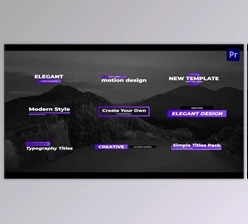Download Simple Creative Titles For Premiere Pro (Videohive 33640175) - PR Project