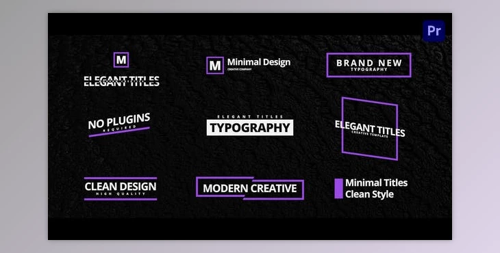 Download Elegant Titles For Premiere Pro (Videohive 33640558) - PR Project