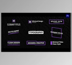 Download Elegant Titles For Premiere Pro (Videohive 33640558) - PR Project