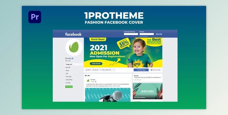 Download Kids School Facebook Cover Animate Mogrt 08 (Videohive 33635539)