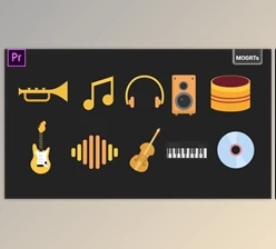 Download Music Animated Icons (Videohive 33615734)