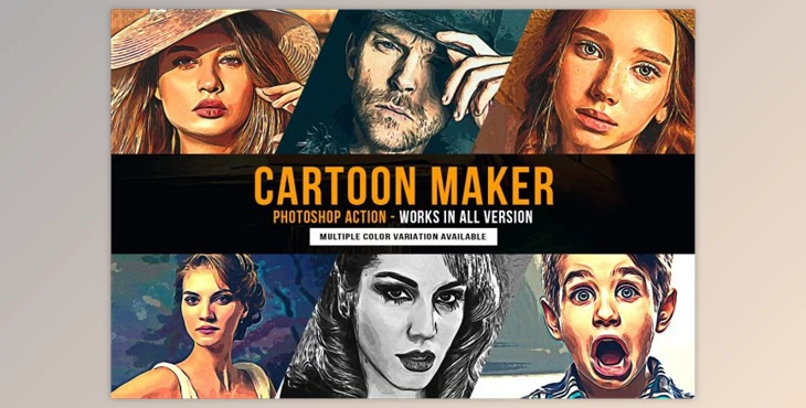 Download Cartoon Maker Photoshop Action By U Design