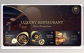 Download Luxury Restaurant <span class='badge badge-warning'>Menu</span> (Videohive 33705799) - AE Project
