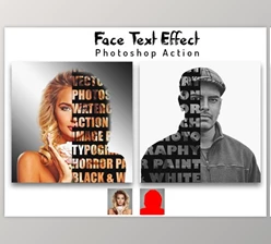 Download Face Text Effect Photoshop Action By Studio Retouch