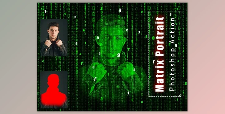 Download Matrix Portrait Photoshop Action By Studio Retouch