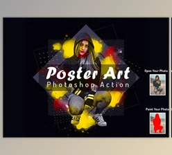 Download Poster Art Photoshop Action By Studio Retouch