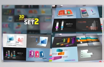 Download 3D Infographics Set <span class='badge badge-warning'>2</span> (Videohive 23971989) - AE Project