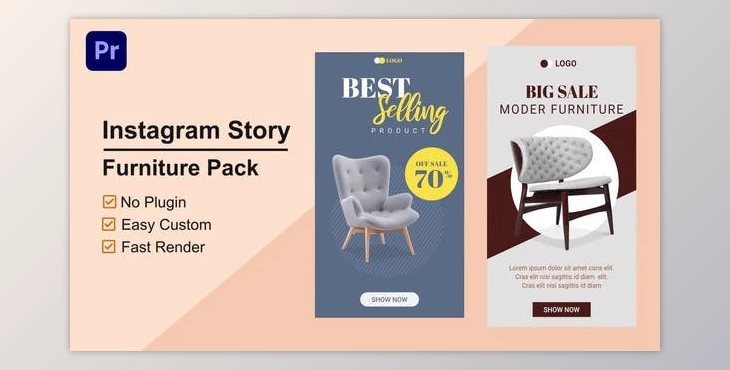 Download Furniture Instagram Story Mogrt 11 (Videohive 33693491)