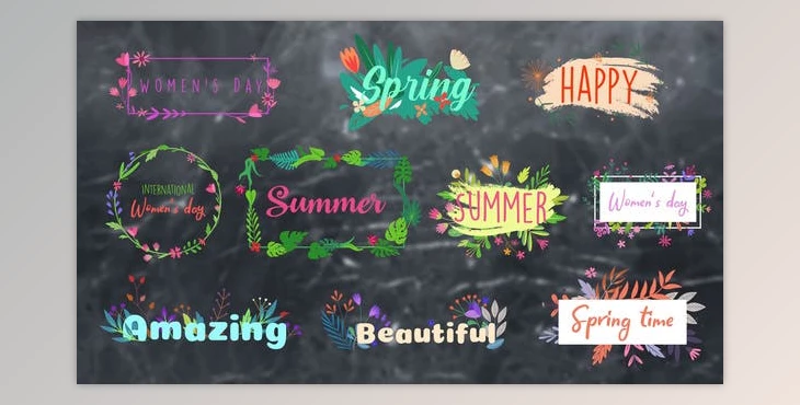 Download Flower Titles || Premiere Pro MOGRT (Videohive 33678218) - PR Project