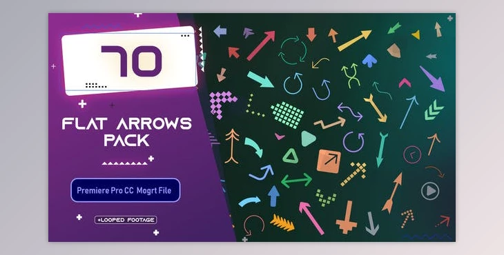 Download Flat Arrows MOGRT Pack (Videohive 33663487)