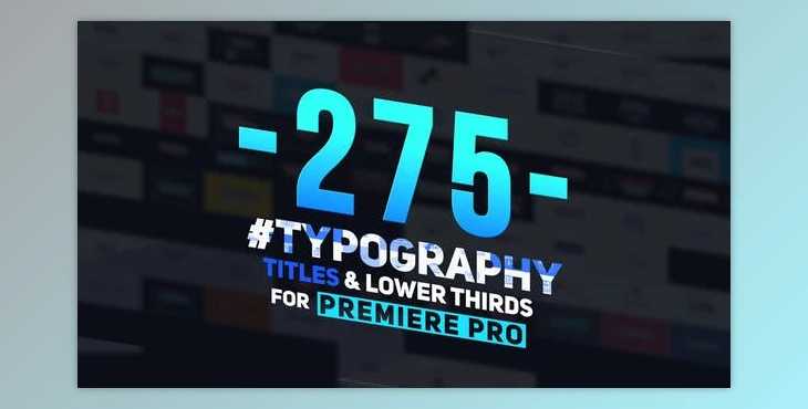 Download 275 Typography, Titles and Lower Thirds (Videohive 23850953)