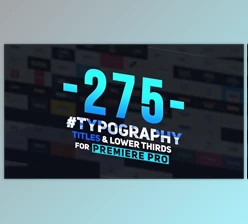 Download 275 Typography, Titles and Lower Thirds (Videohive 23850953)