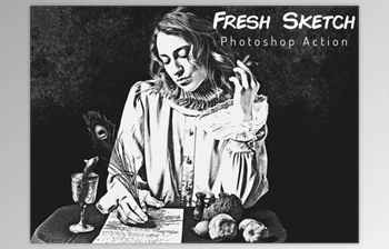 Download Fresh Sketch Photoshop Action By <span class='badge badge-warning'>Studio</span> Retouch