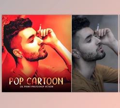Download POP Cartoon Oil Paint By U Design (ATN)