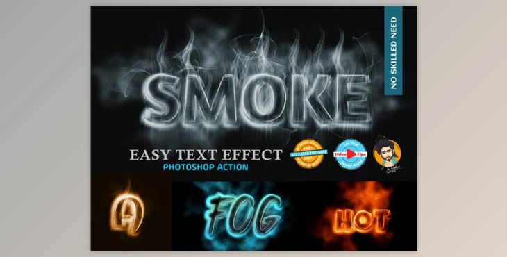 Download Smoke Text Effect Plugin By MRI STUDIO (Atn, Abr, Pat)