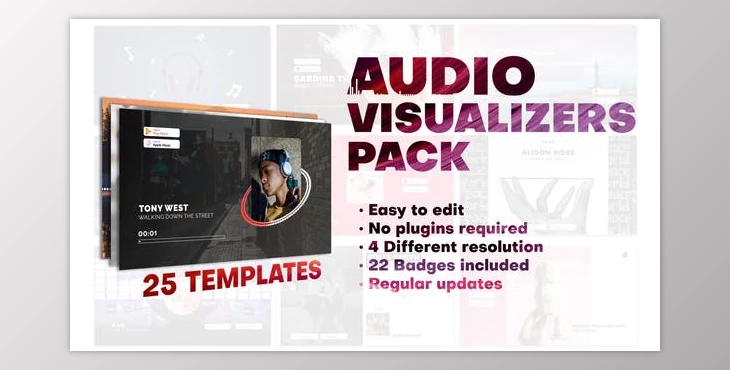 Download Audio Visualizers Pack (Videohive 28006092) - AE Project