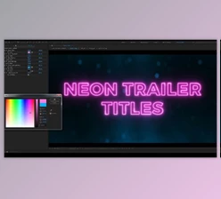 Download Neon Trailer Titles (Motionarray 875441) - AE Project