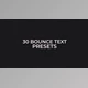 Download 30 Bounce Text Presets (Motionarray 102977) - AE Project
